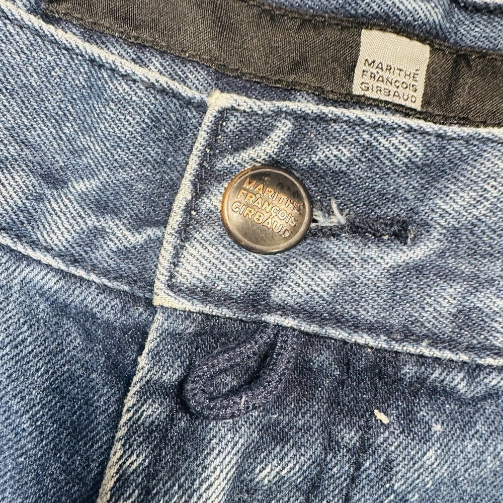 Marithe Francois Girbaud Carpenter Jeans Men 38 Baggy Wide Barrel Y2K Distressed - Picture 5 of 12